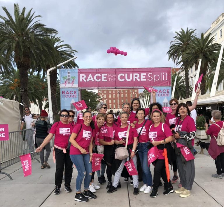 Mjesec borbe protiv raka dojke: Dubrovkinje na splitskoj utrci/šetnji “Race for the Cure”