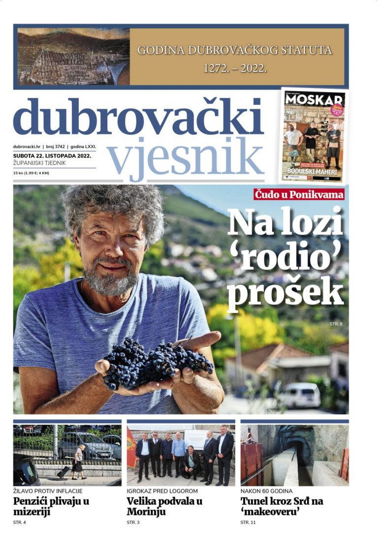 U novom broju Dubrovačkog vjesnika pročitajte!