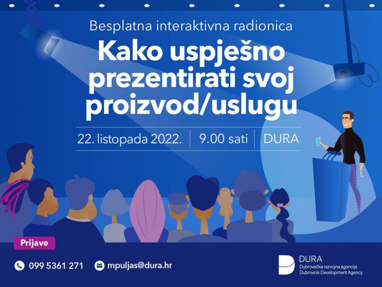 DURA/Besplatna radionica “Kako uspješno prezentirati proizvod/uslugu”
