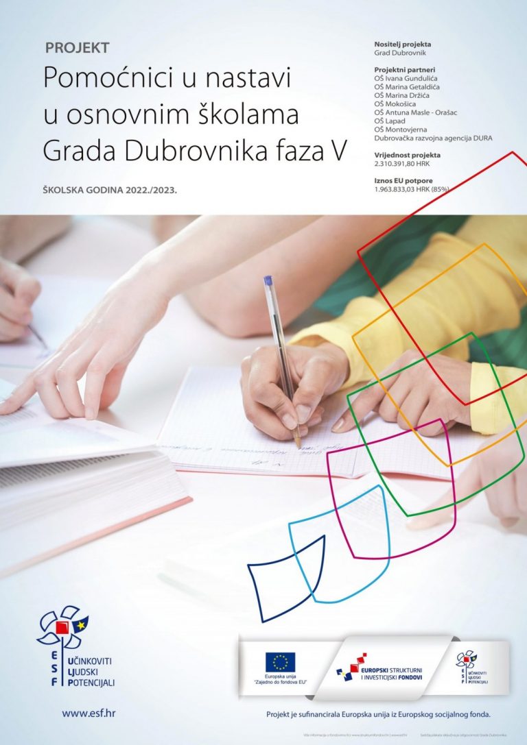 Pomoćnicima u nastavi u dubrovačkim školama i vrtićima  povećana satnica s 25 na 35 kn