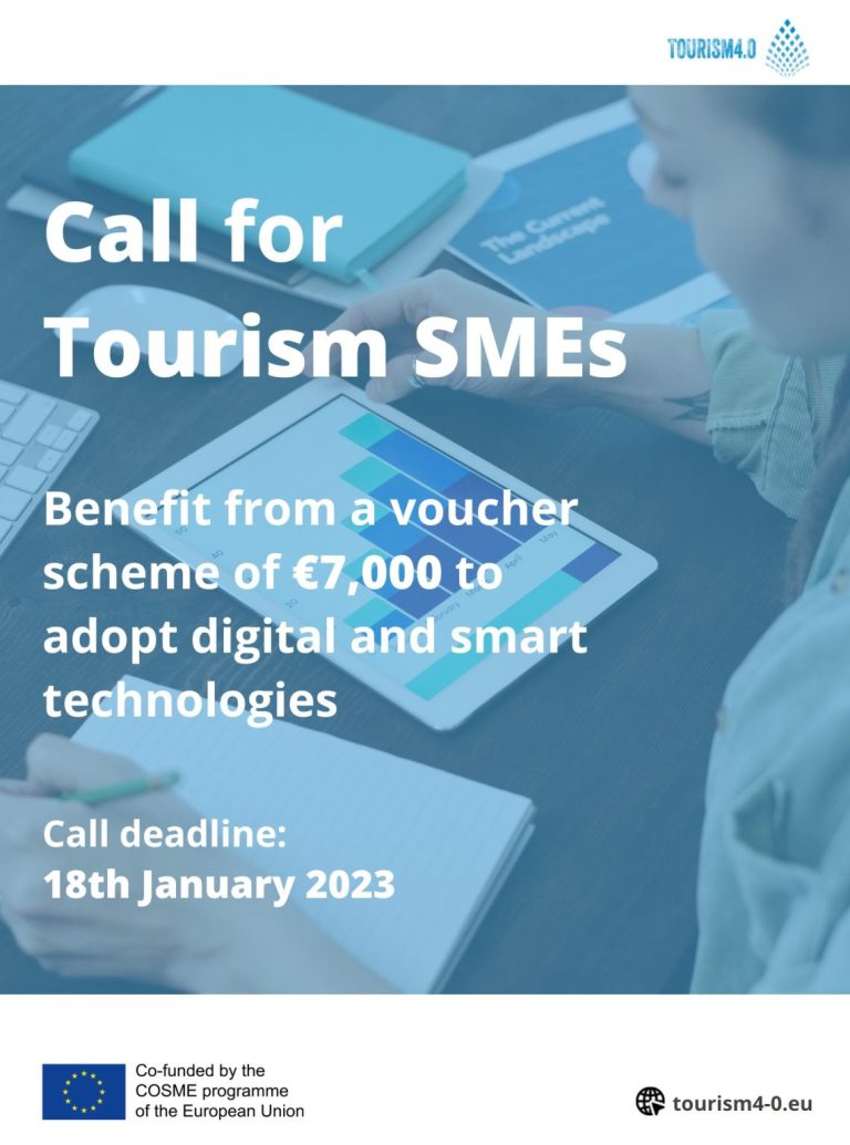 Otvoren javni poziv za poduzetnike u turizmu u okviru EU projekta “Tourism 4.0”