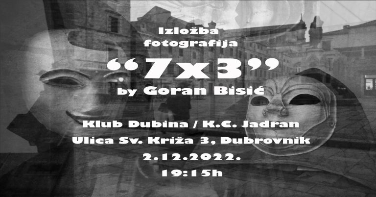 K. C. JADRAN/ Izložba fotografija Gorana Bisića: ”7×3”