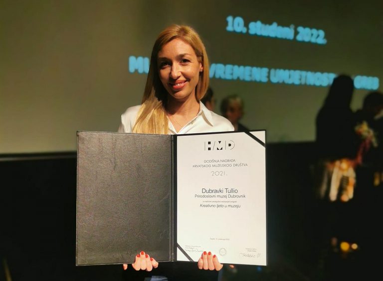 Dubravka Tulio dobila nagradu Hrvatskog muzejskog društva