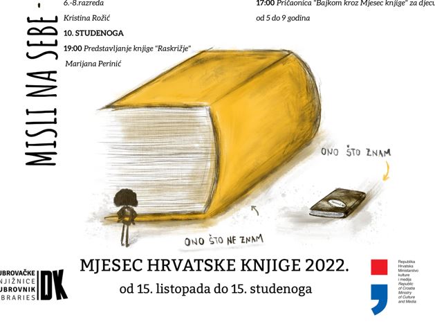 Četvrti tjedan Mjeseca hrvatske knjige u Dubrovačkim knjižnicama