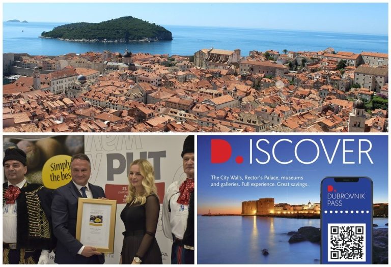Grad Dubrovnik dobitnik nagrade Simply the best za Dubrovnik Pass, u 2022. zabilježena rekordna prodaja
