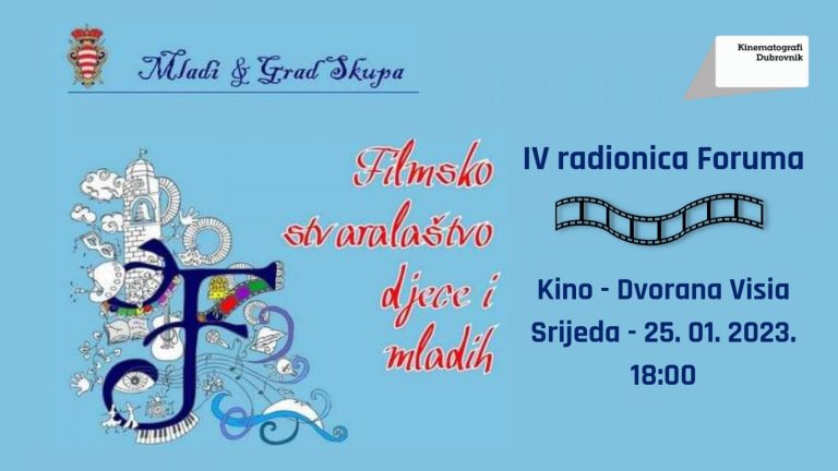 Četvrta radionica “Foruma mladih” u srijedu u dvorani Visia