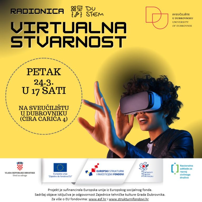 Uđite u svijet virtualne stvarnosti kroz Du STEM radionicu