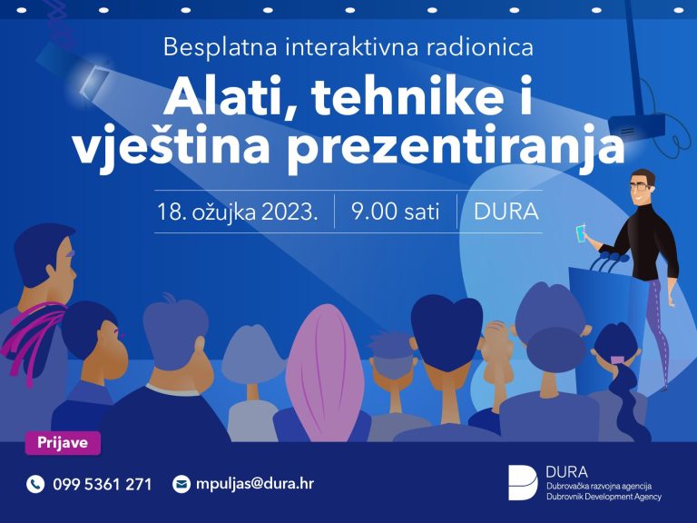 Besplatna radionica “Alati, tehnike  i vještine prezentiranja”