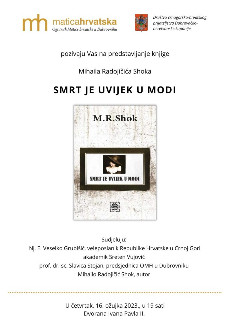 Crnogorski pisac napisao knjigu o sramnoj i tragičnoj istini o agresiji na Dubrovnik: “Smrt je uvijek u modi”
