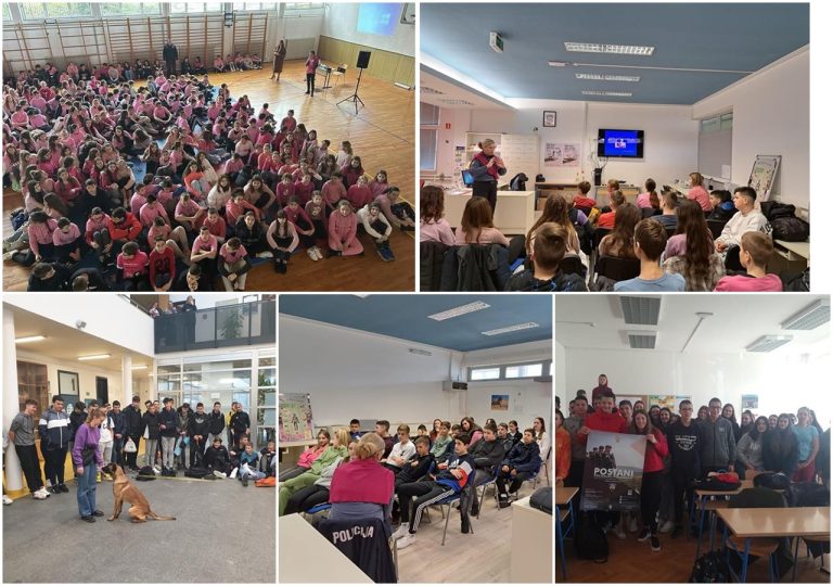 POLICIJA U AKCIJI: Dan ružičastih majica u školama diljem županije