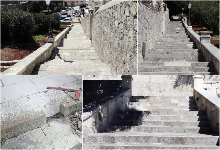 Sanirana oštećenja na skalinima u ulici Uz Posat