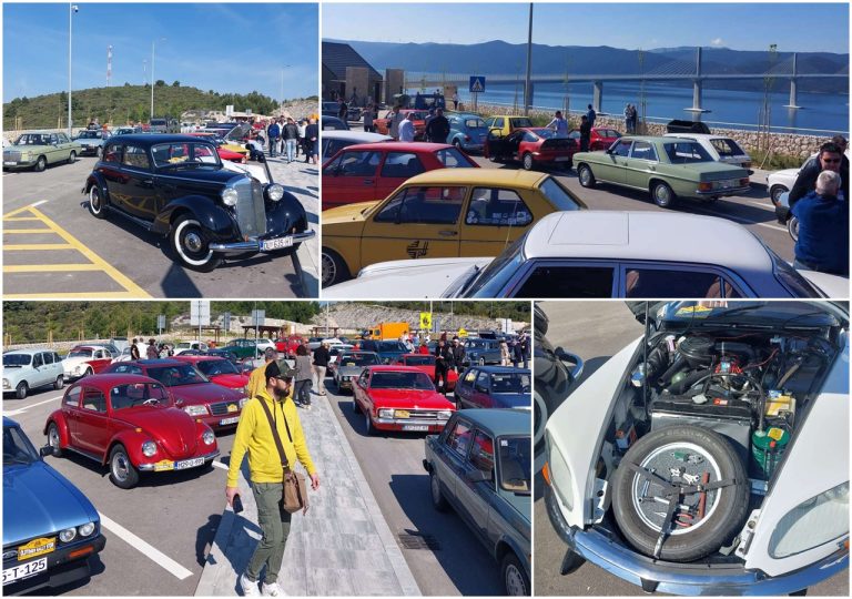 VIDEO/FOTO: Atrakcija na Pelješcu, počeo je prvi Oldtimer Rally Ston