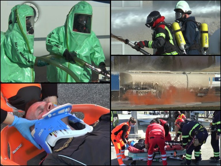 AKCIJA: Gašenje požara i spašavanje ozlijeđene osobe na dubrovačkom aerodomu