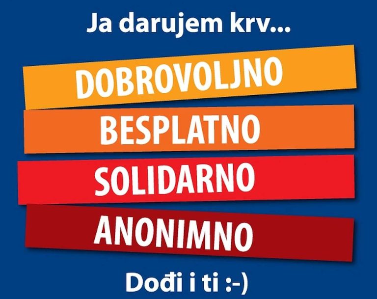 U ponedjeljak u bolnici: Daruj krv i učini svijet zdravijim!