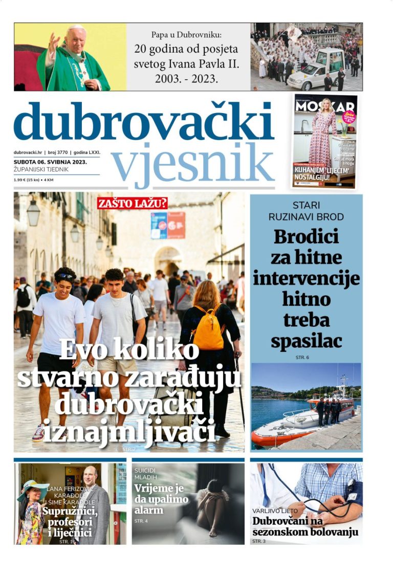 U novom broju Dubrovačkog vjesnika pročitajte