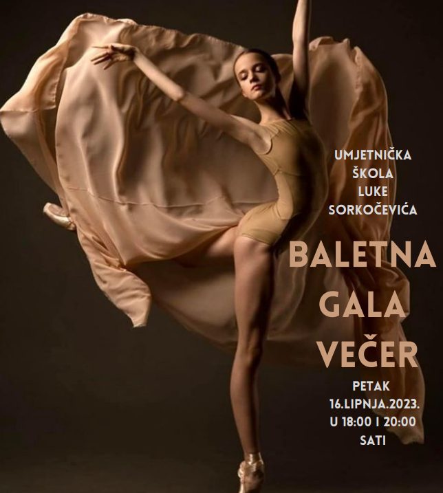 Baletna gala večer Umjetničke škole Luke Sorkočevića