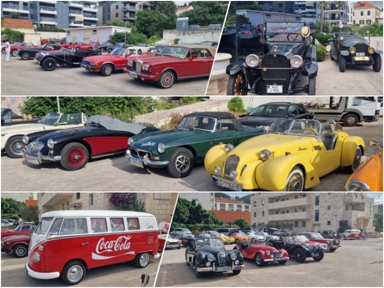 Oldtimer Cabrio Rally ispred Grand Hotela Park, još ih stignete poviriti