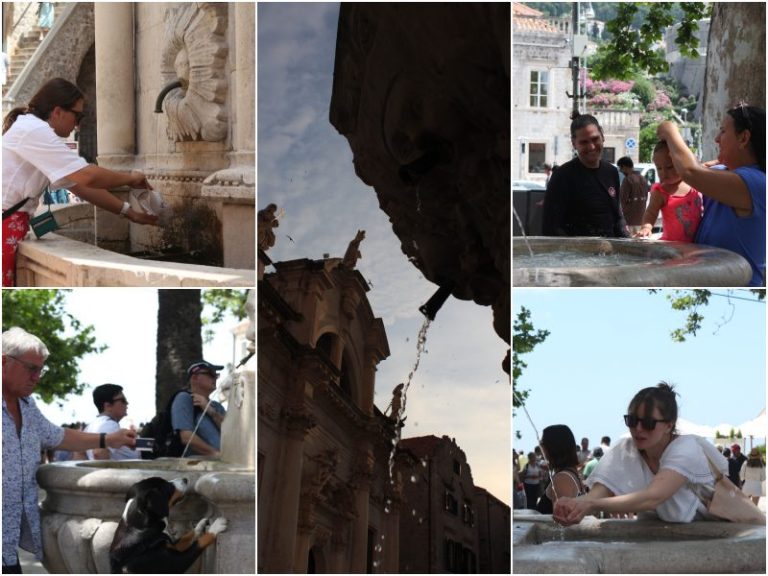 FOTO: Spas od vrućine, mnogi su našli na dubrovačkim fontanama