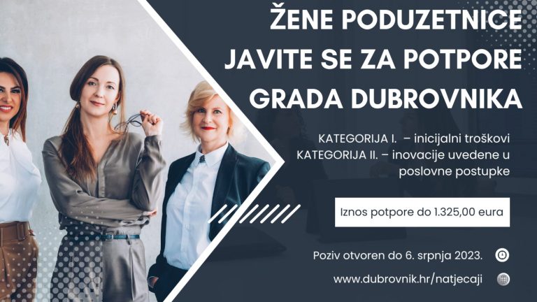 Za žene poduzetnice Grad osigurao 48 tisuća eura