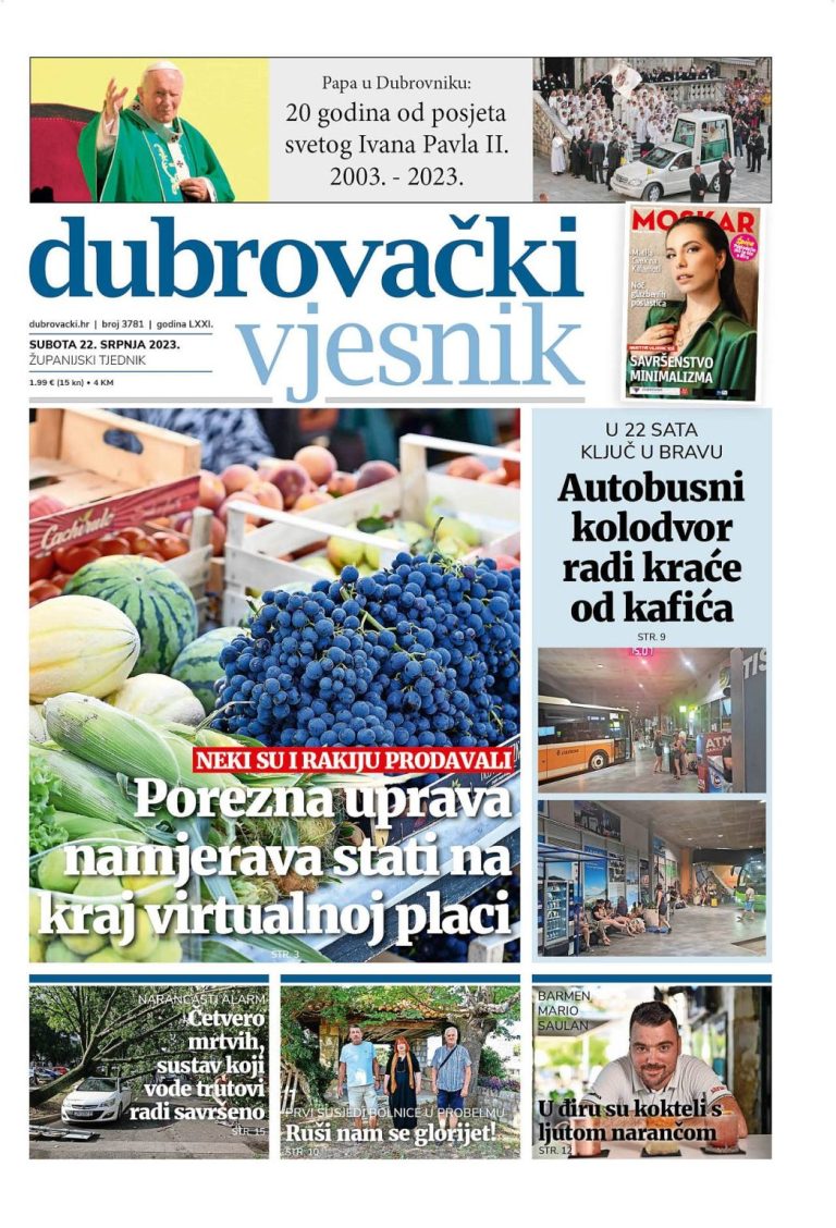 U novom broju Dubrovačkog vjesnika pročitajte