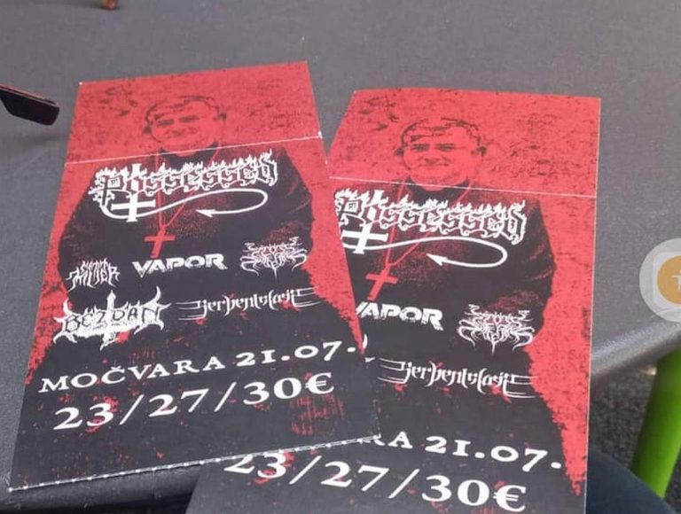 Nadbiskup Uzinić na ulaznicama za koncert death metala. “Opraštam im, u dobrom sam Isusovom društvu”