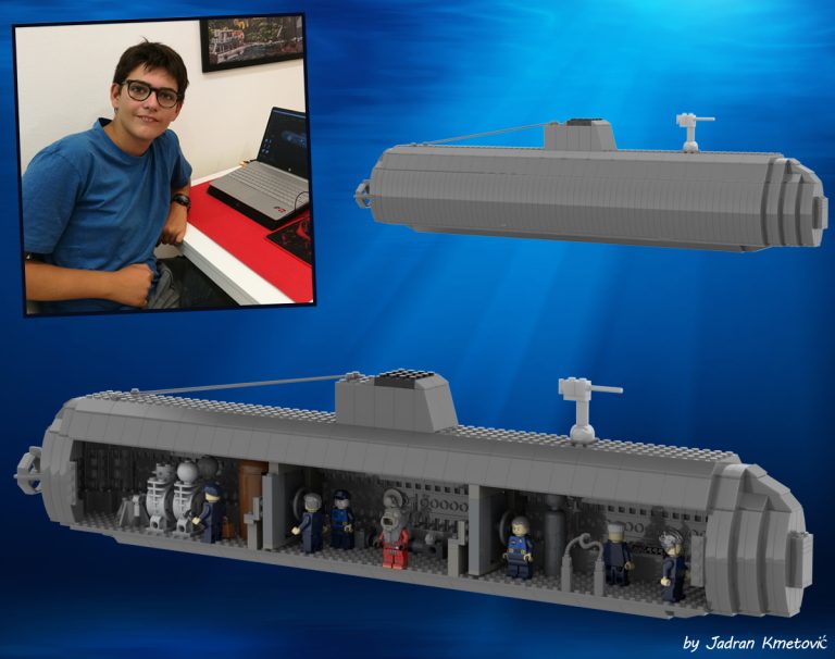 Jadran Kmetović, zaljubljenik u more izrađuje podmornice od kockica