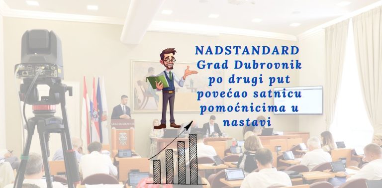 Grad Dubrovnik po drugi put povećao satnicu pomoćnicima u nastavi