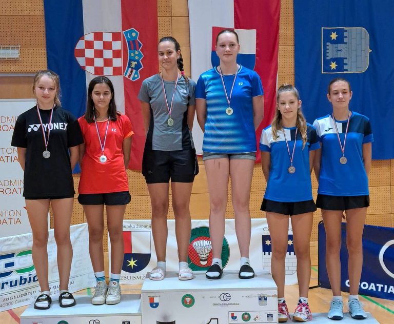 Dva zlata i tri bronce za Badminton klub Dubrovnik
