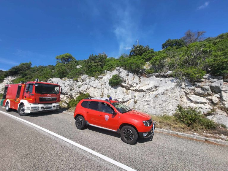 Jutros se u Lapadu zapalio automobil, požar gasilo 7 vatrogasaca