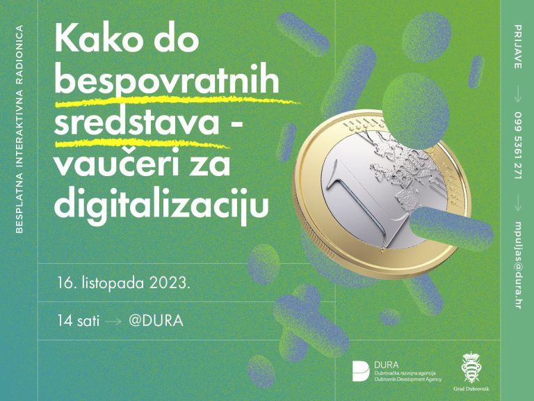 “Vaučeri za digitalizaciju- Kako do bespovratnih sredstava” – saznajte na besplatnom predavanju u Duri