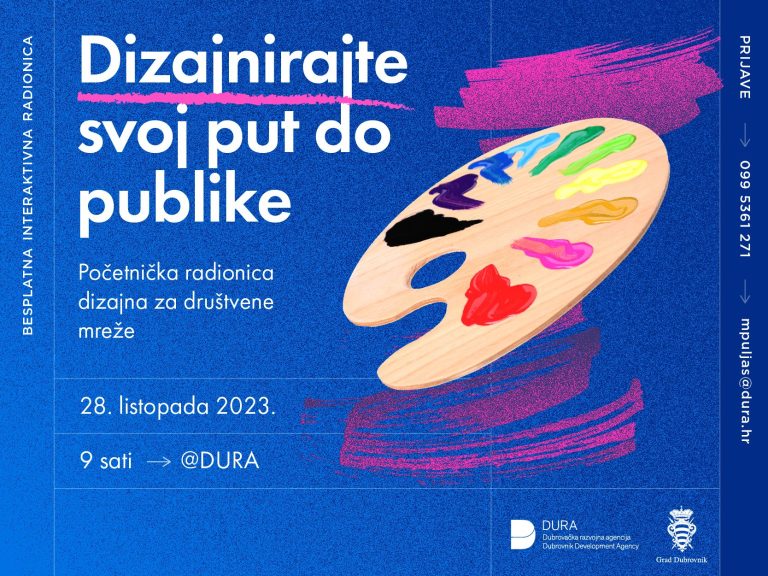 BESPLATNA RADIONICA „Dizajnirajte svoj put do publike: početnička radionica dizajna za društvene mreže”