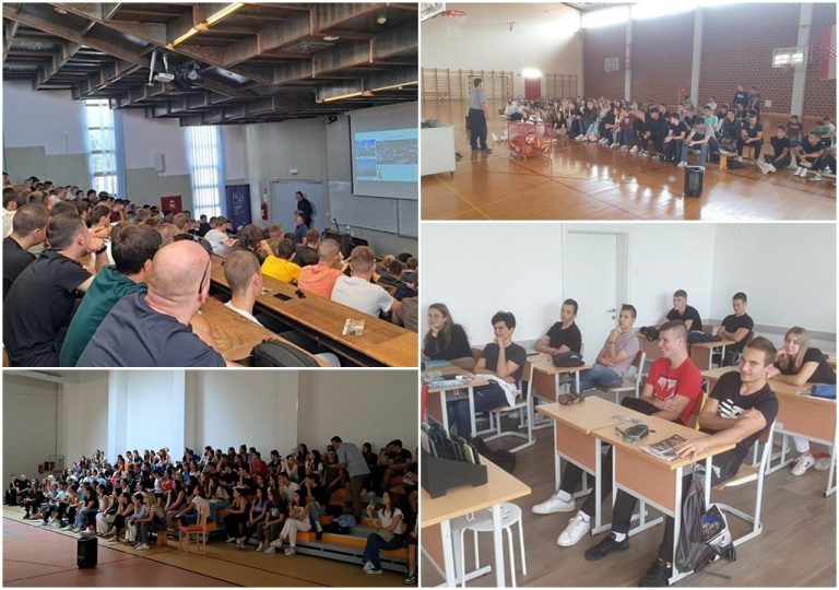 Postaja prometne policije Dubrovnik i HAK educiraju srednjoškolce – buduće mlade vozače – o posljedicama prometnih nesreća