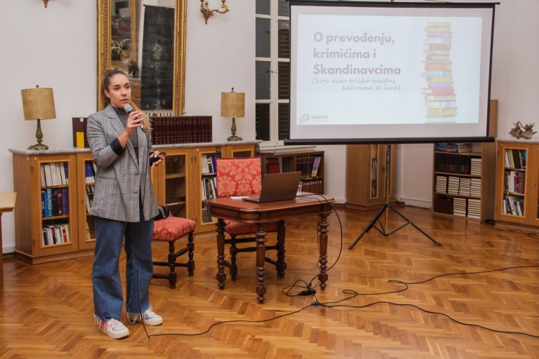 Jesmo li svjesni važnosti prevoditelja književnih djela s drugih jezika? Zanimljivo predavanje imala je Martina Klobučar o švedskim krimićima