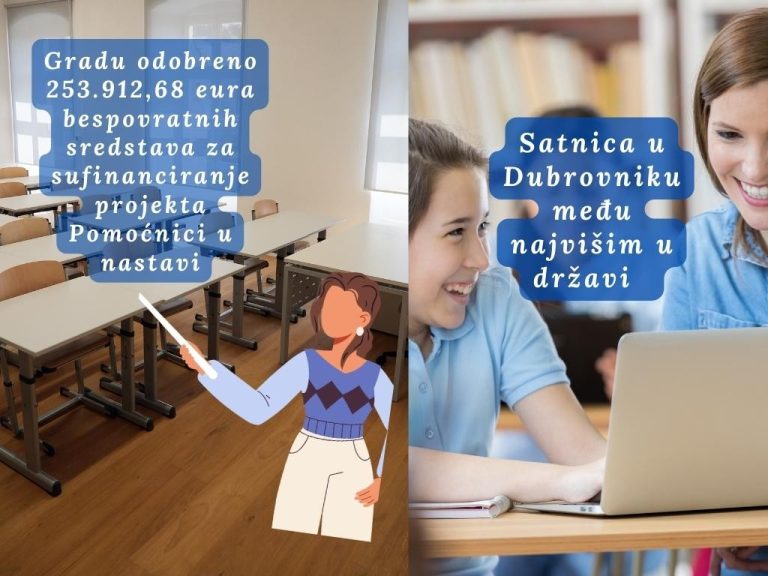 Gradu odobreno 253.912,68 eura za sufinanciranje projekta pomoćnici u nastavi