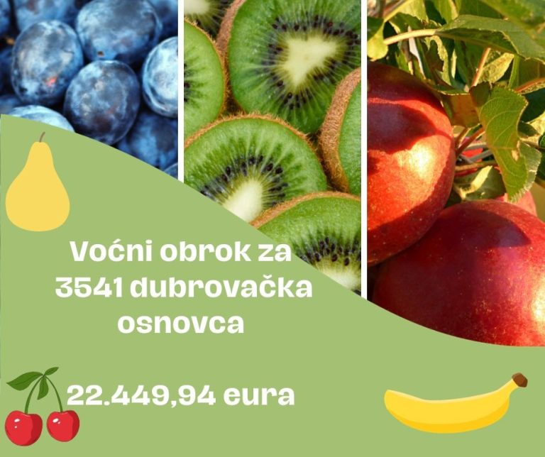 Zdrav voćni obrok u dubrovačkim školama