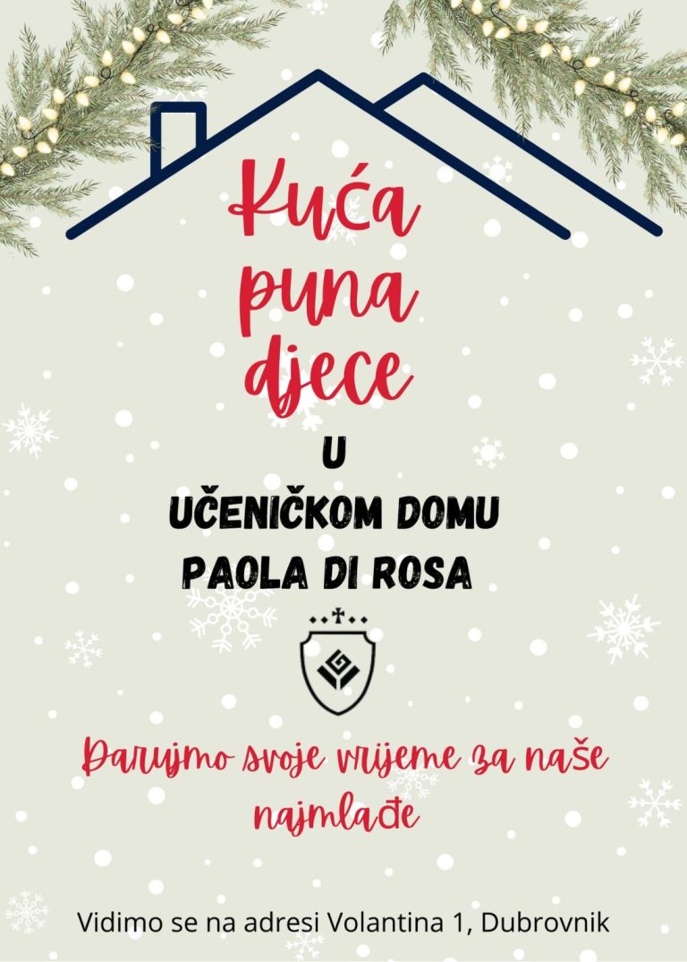 Kuća puna djece – učenice Doma Paola Di Rosa pripremile tijekom prosinca radionice kuhanja, izrade božićnih ukrasa i bajkovnica za najmlađe