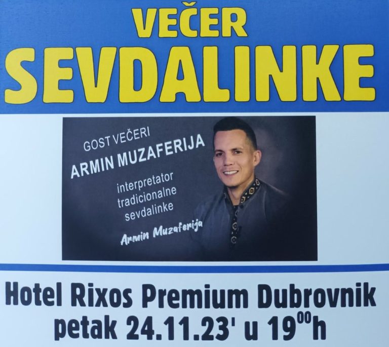 Večer Sevdalinke u Rixosu, ulaz slobodan