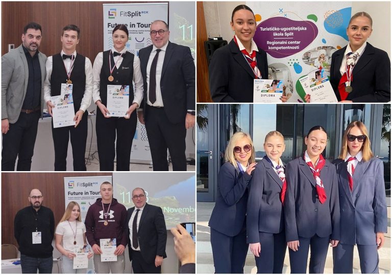 Učenici Turističke i ugostiteljske škole Dubrovnik na natjecanju Match Race Split osvojili nagrade
