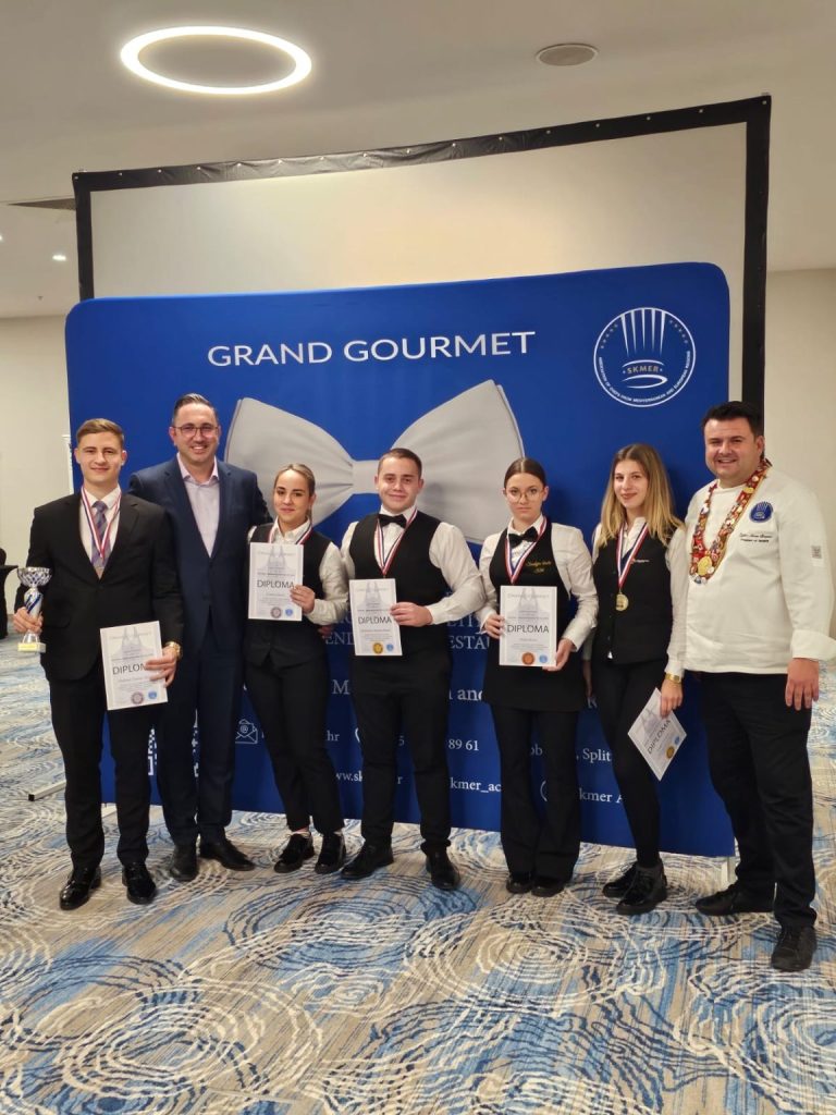 Zlato i tri bronce za učenike Turističke i ugostiteljske škole Dubrovnik na Grand Gourmet natjecanju