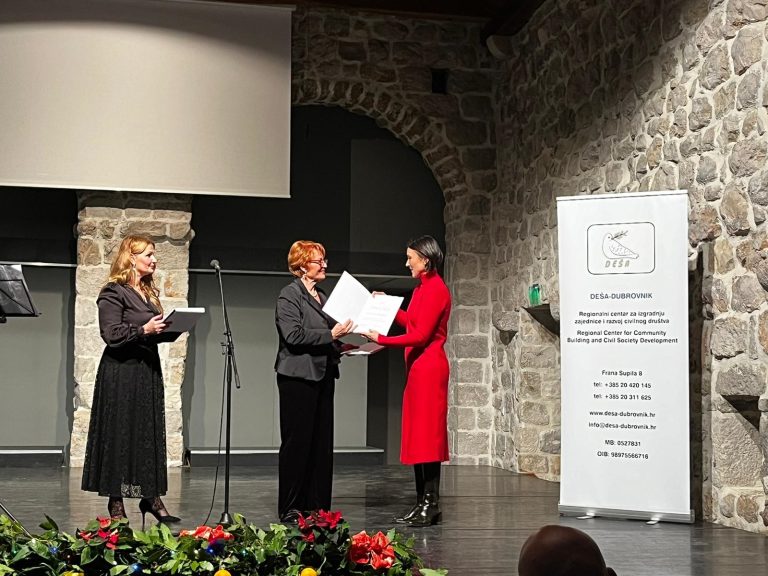 Pročelnica Antić Brautović na proslavi 30. obljetnice djelovanja udruge DEŠA Dubrovnik