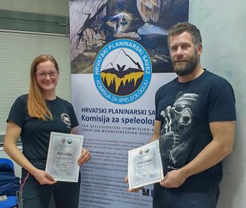 Sniježnica ima prve instruktore speleologije! Bravo Anita i Gorane!