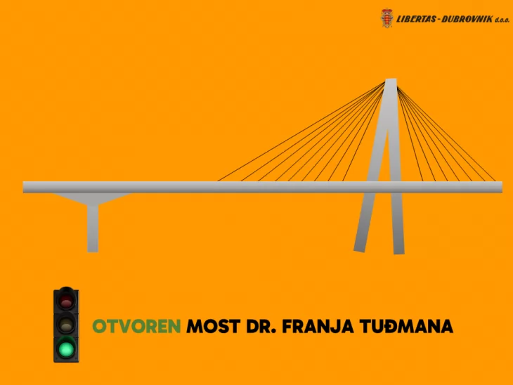 Most dr. Franja Tuđmana bit će otvoren za promet autobusima od 10 sati