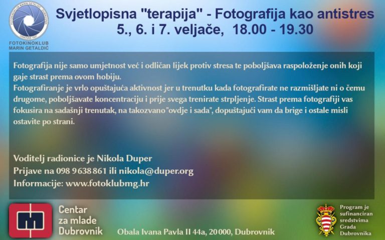 Svjetlopisna “terapija” – Fotografija kao antistres