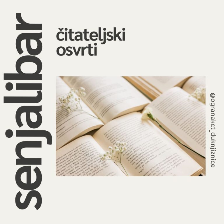 Senjalibar je nova aktivnost i nova rubrika aktivne knjižnice u Cavtatu za zaljubljenike u čitanje
