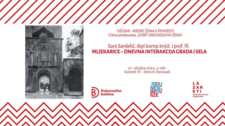 Predavanje Sani Sardelić: “Mljekarice – dnevna interakcija grada i sela”
