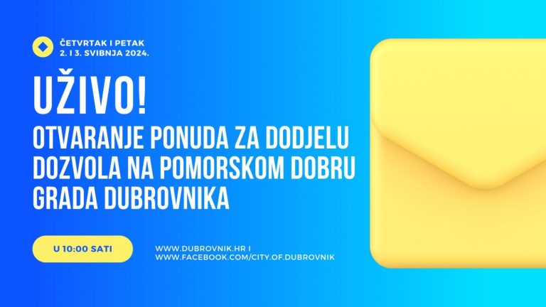 POMORSKO DOBRO Za 44 mikrolokacije stiglo 289 ponuda, prijenos otvaranja ponuda uživo