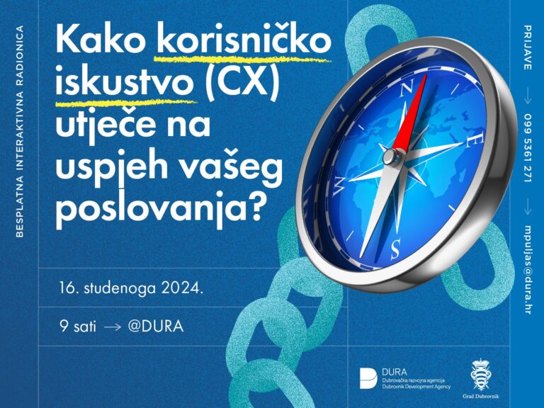 BESPLATNA RADIONICA Kako korisničko iskustvo utječe na uspjeh vašeg poslovanja?