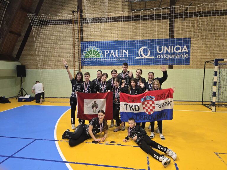 Taekwon-do klub Shark Dubrovnik briljirao na ITF turniru u Slatini