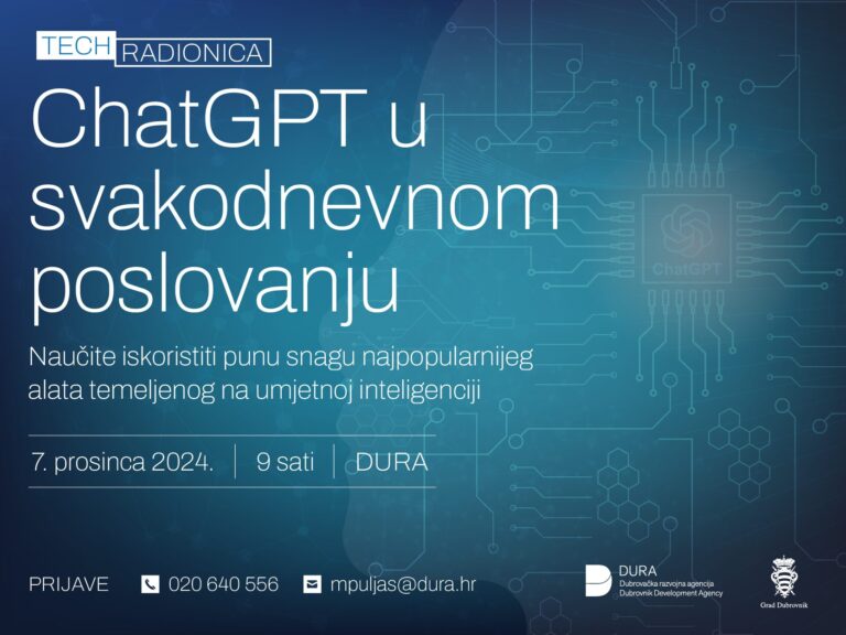 Na besplatnoj radionici naučite kako koristiti Chat GPT u svakodnevnom poslovanju