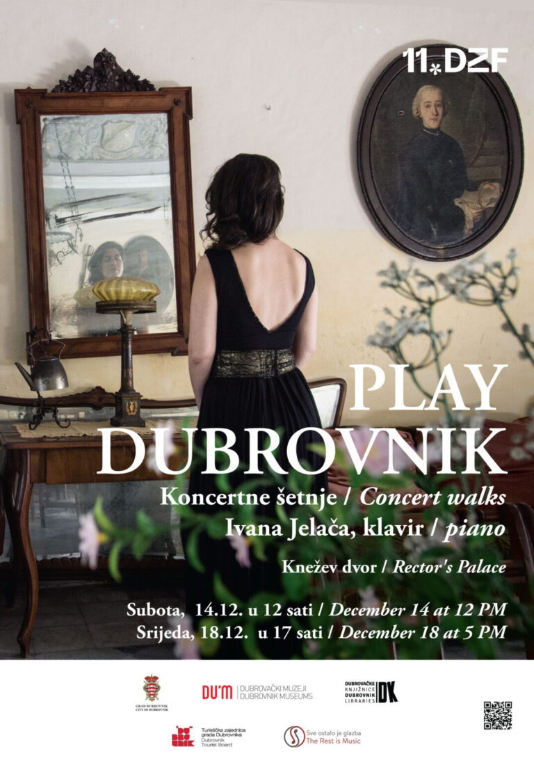 Prva koncertna šetnja “Play Dubrovnik” s pijanisticom Ivanom Jelača u sklopu Zimskog festivala